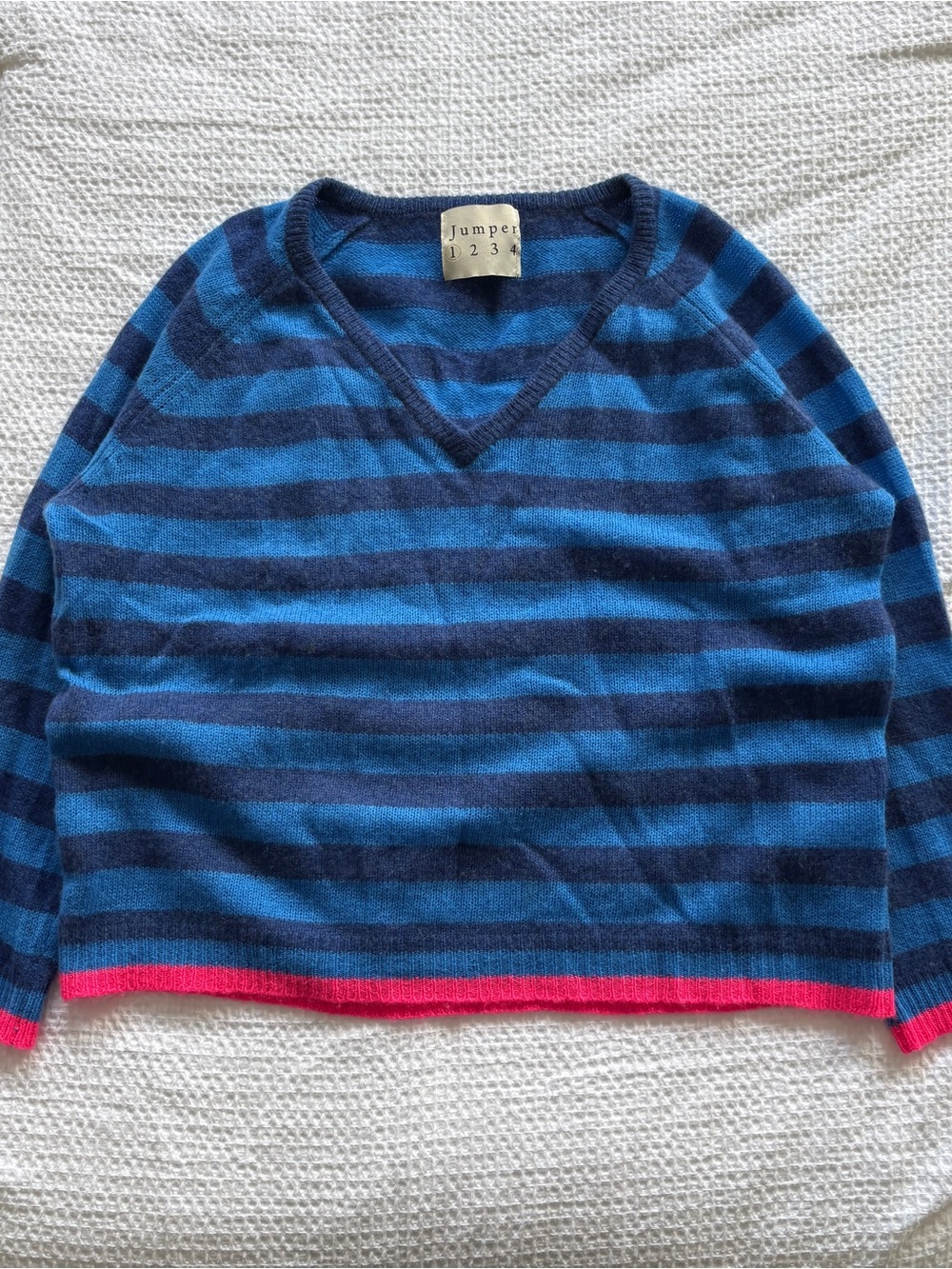 Jumper 1234 Striped V-Neck Sweater
